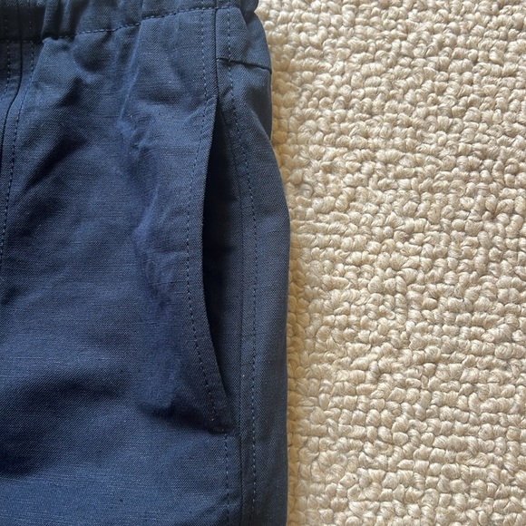 G. Label Goop wide leg linen pants Size 4 Navy Blue NWOT - Picture 6 of 14